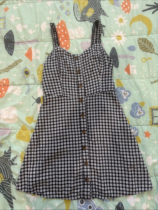 Hollister Dresses & Skirts - Hollister Gingham Button-Front Sundress